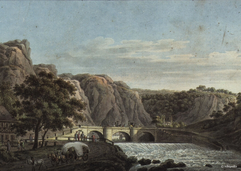 Altes Gemälde des Plaunsche Grund Dresden 